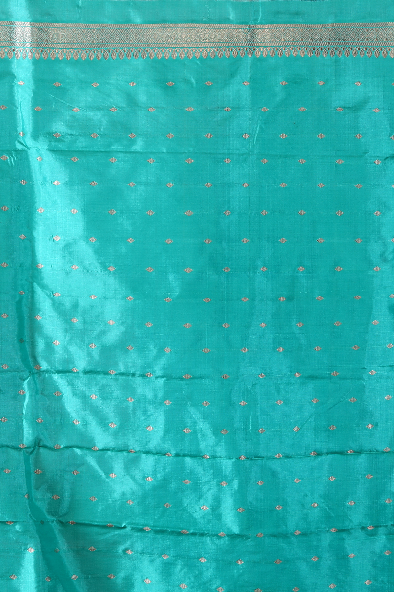 Pista Green Pure Katan Silk Banarasi Handloom Saree with Zari work
