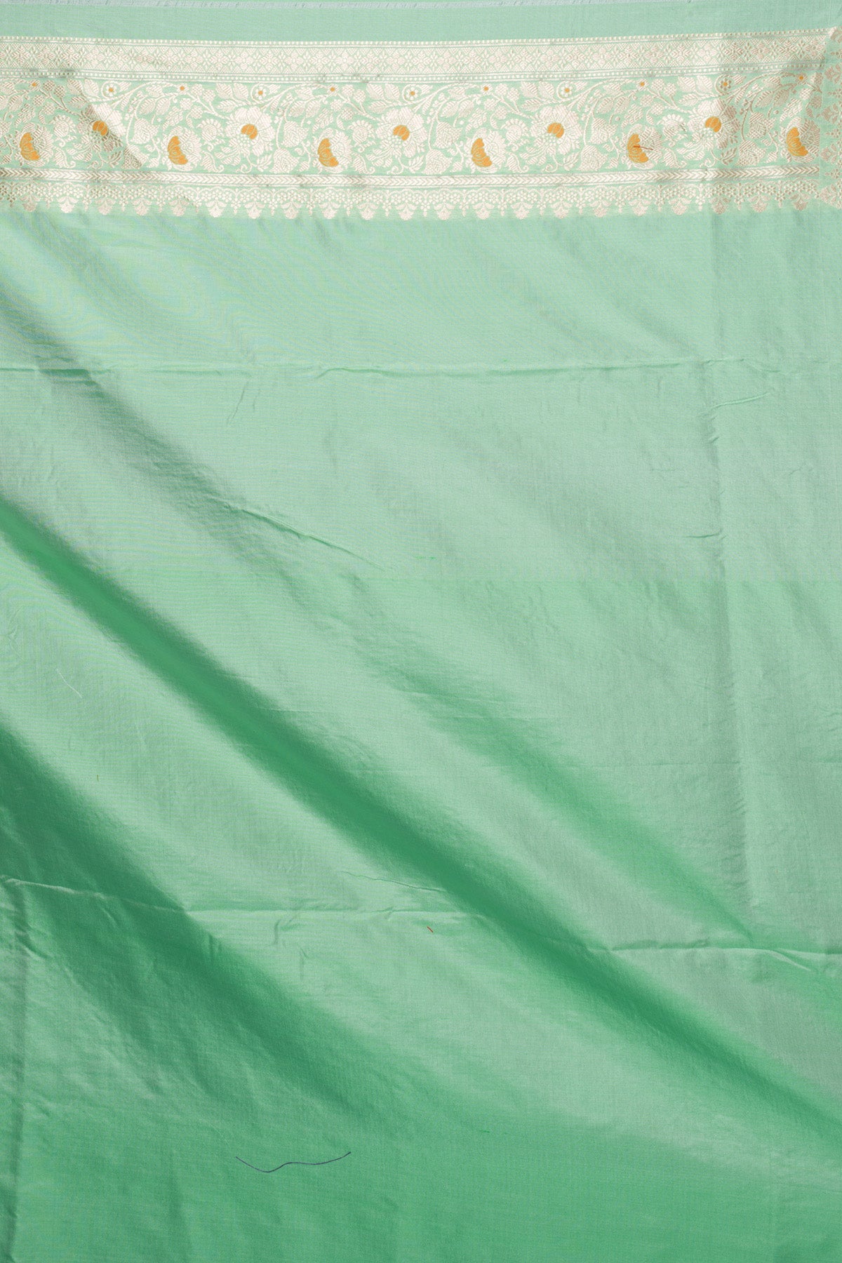 Pista color Meena Pure Katan Silk Banarasi Handloom Saree with Zari work