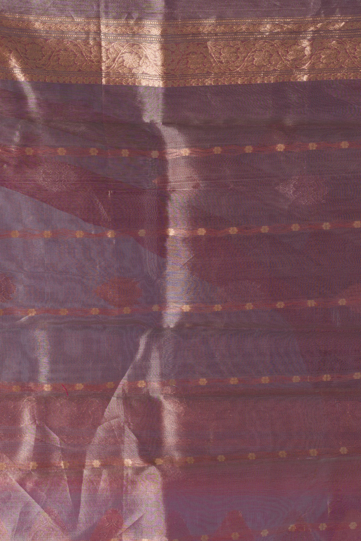 Pink Grey Pure Tissue Silk Banarasi Handloom Saree with Zari work