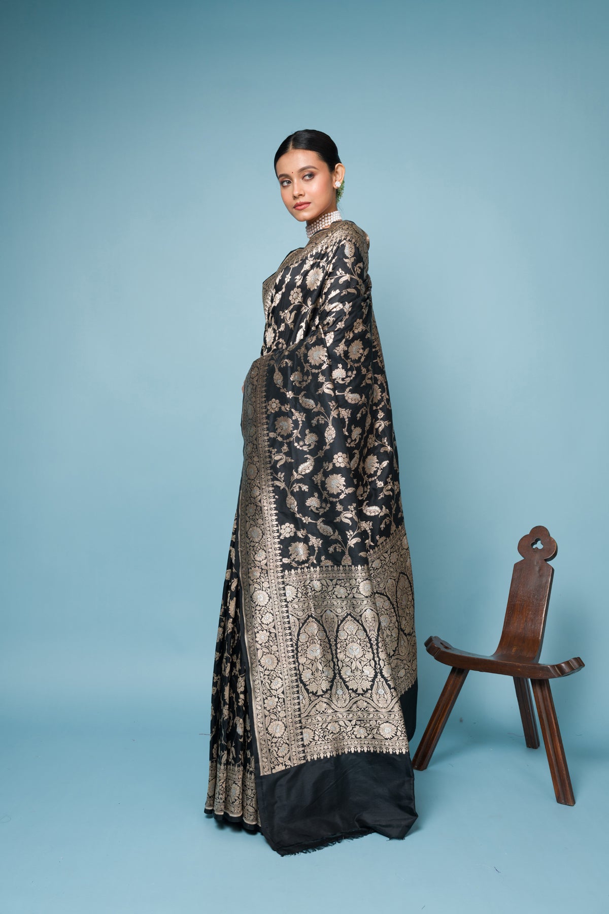 Pure Katan Silk Banarasi Handloom Saree with Zari work