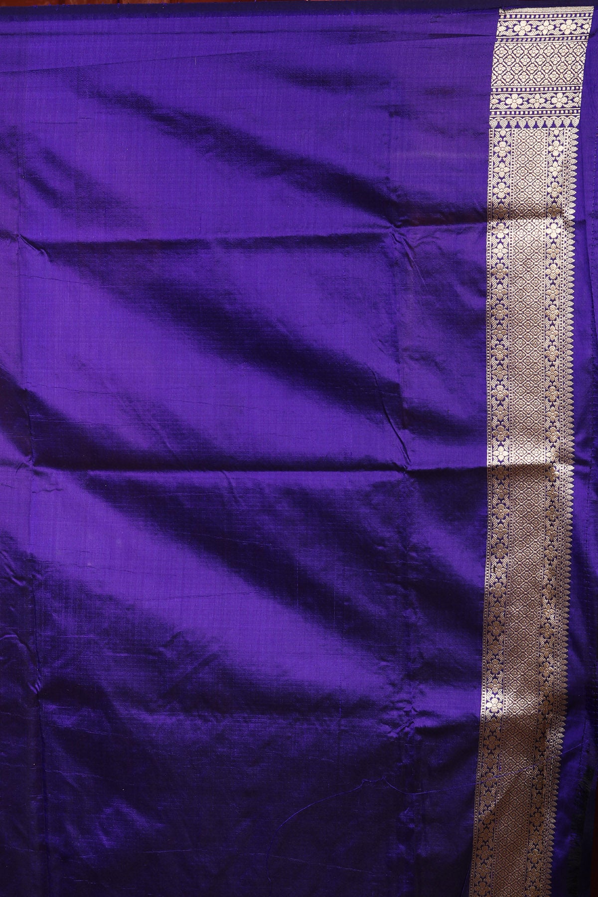 Purple Pure Katan Silk Banarasi Handloom Saree with Zari work
