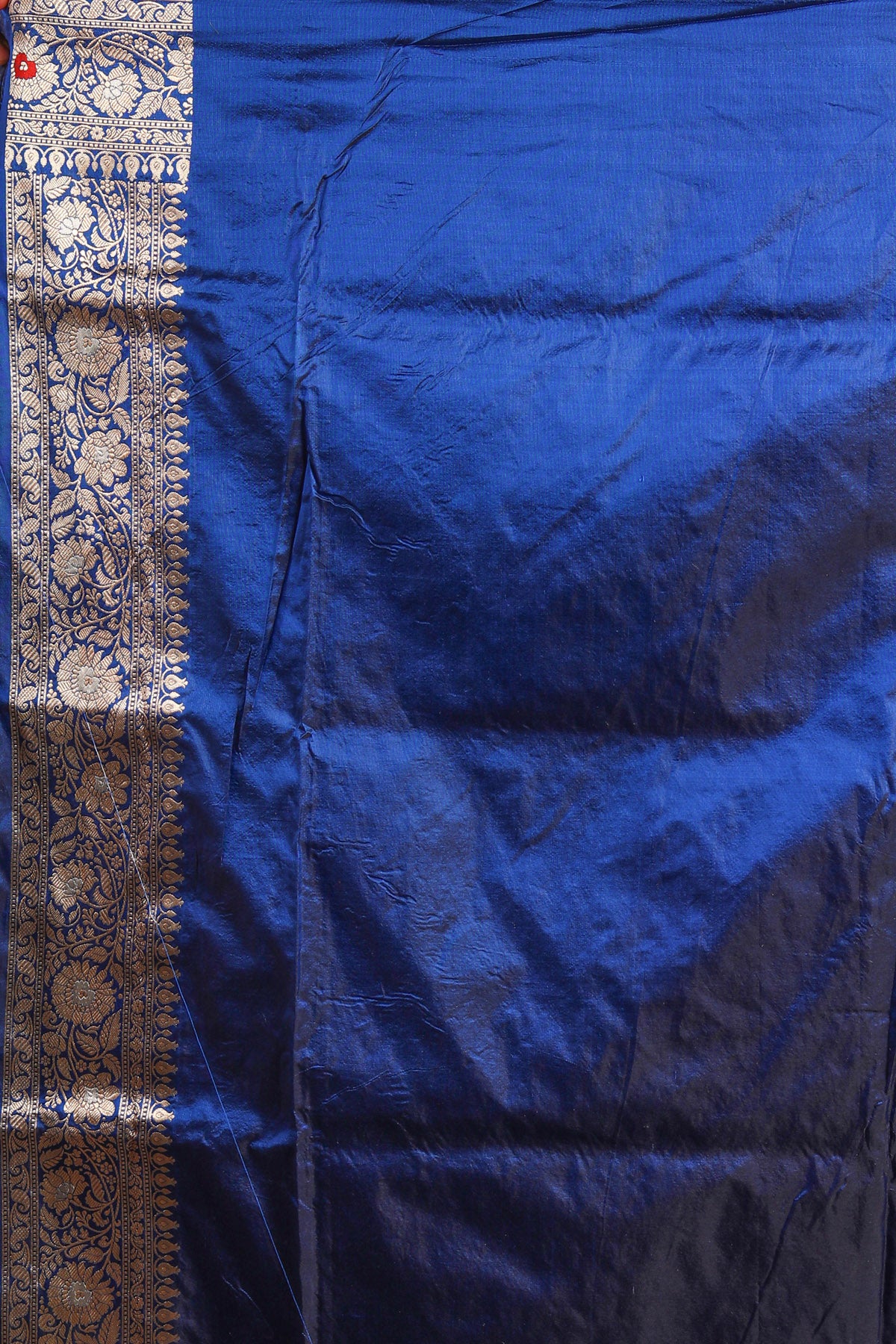 Blue Pure Katan Silk Banarasi Handloom Saree with Zari work