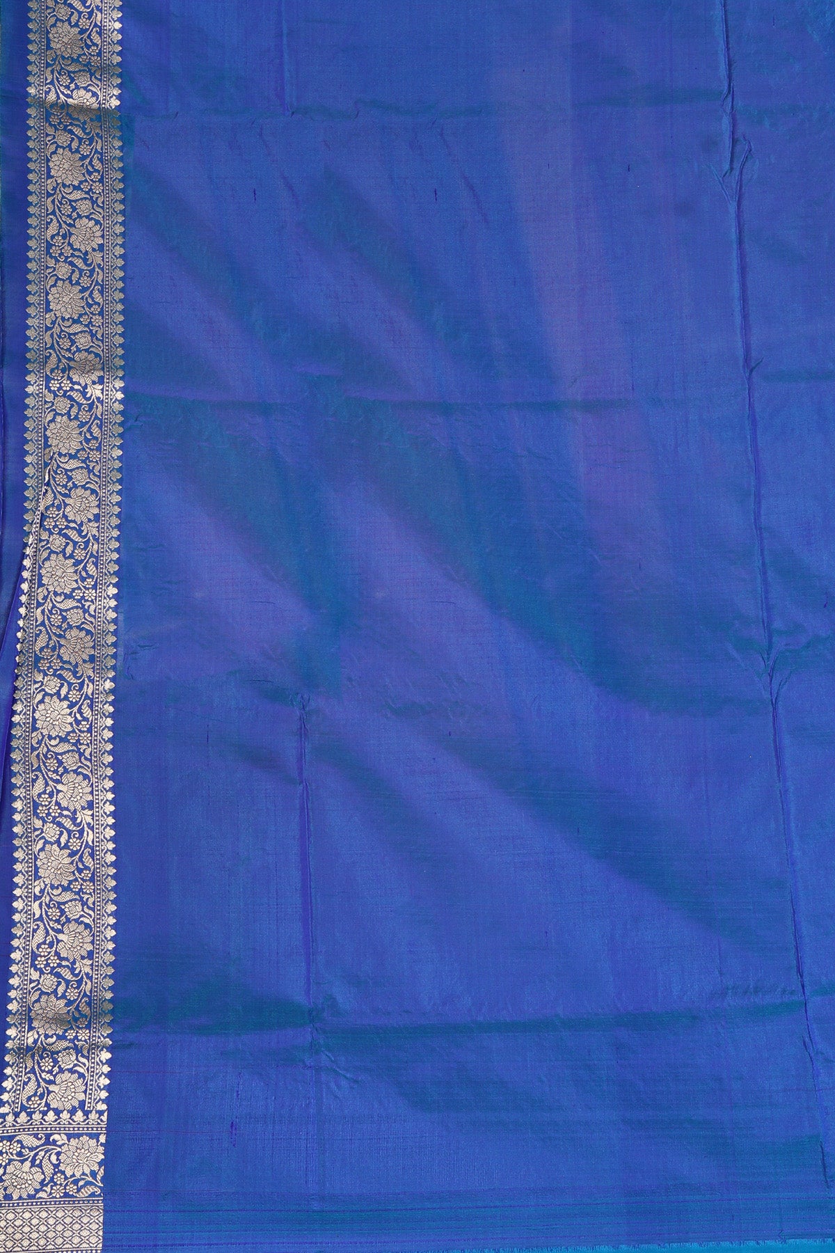 Blue Pure Katan Silk Banarasi Handloom Saree with Zari work