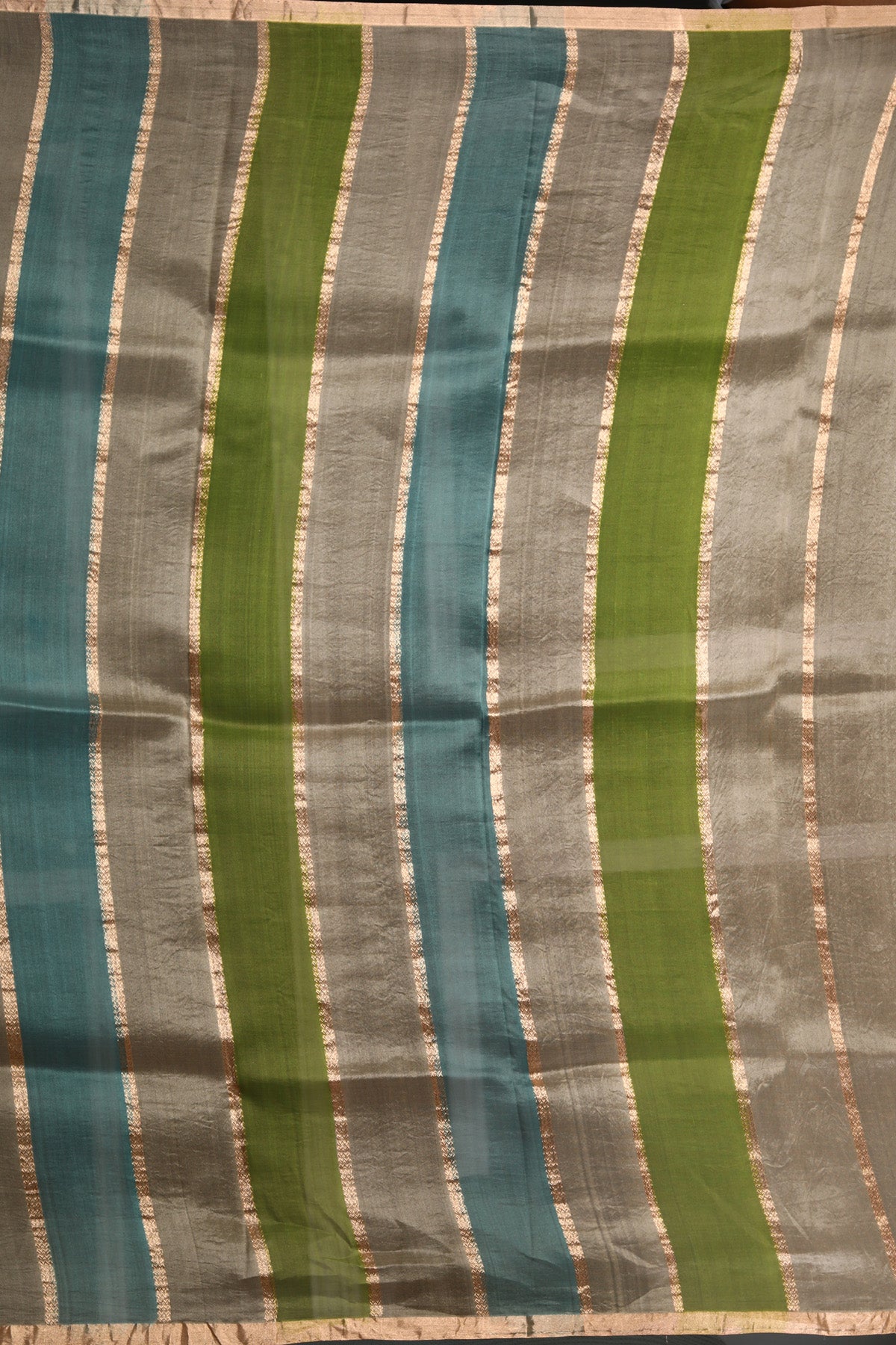 Multicolor Pure Tissue Silk Banarasi Handloom Saree with Zari work