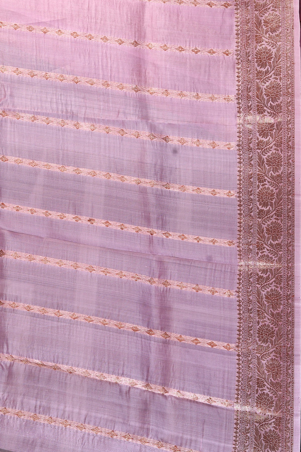 Pink Pure Organza Silk Banarasi Handloom Saree with Zari work