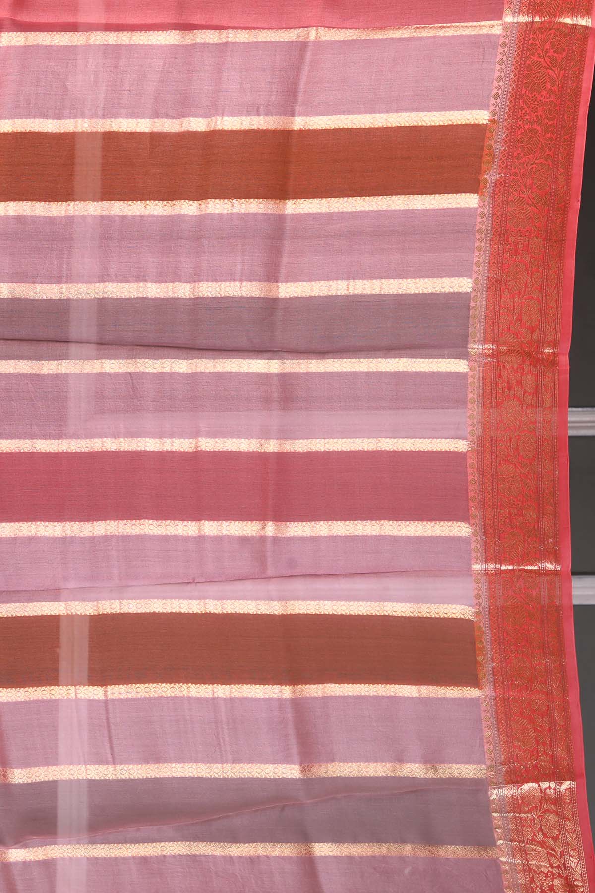 Pink Pure Tissue Silk Banarasi Handloom Saree with Zari work