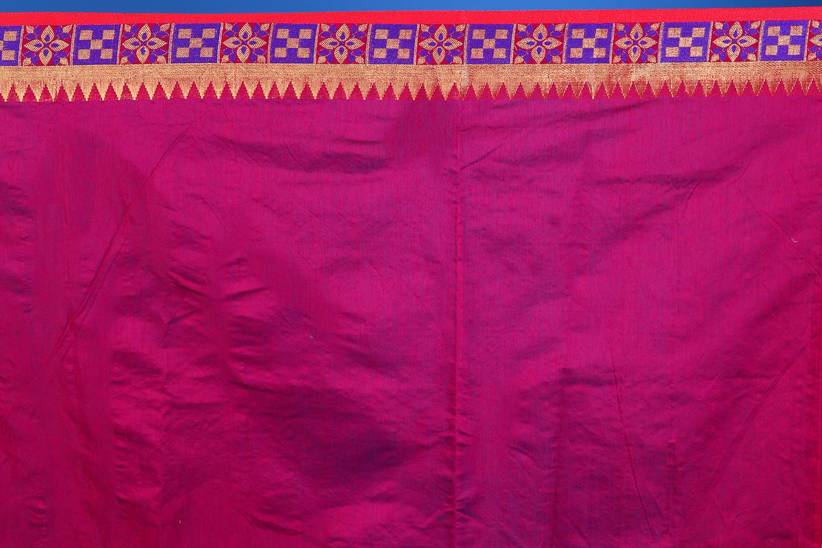 Bottle Green Color Viscose cotton Banarasi Saree