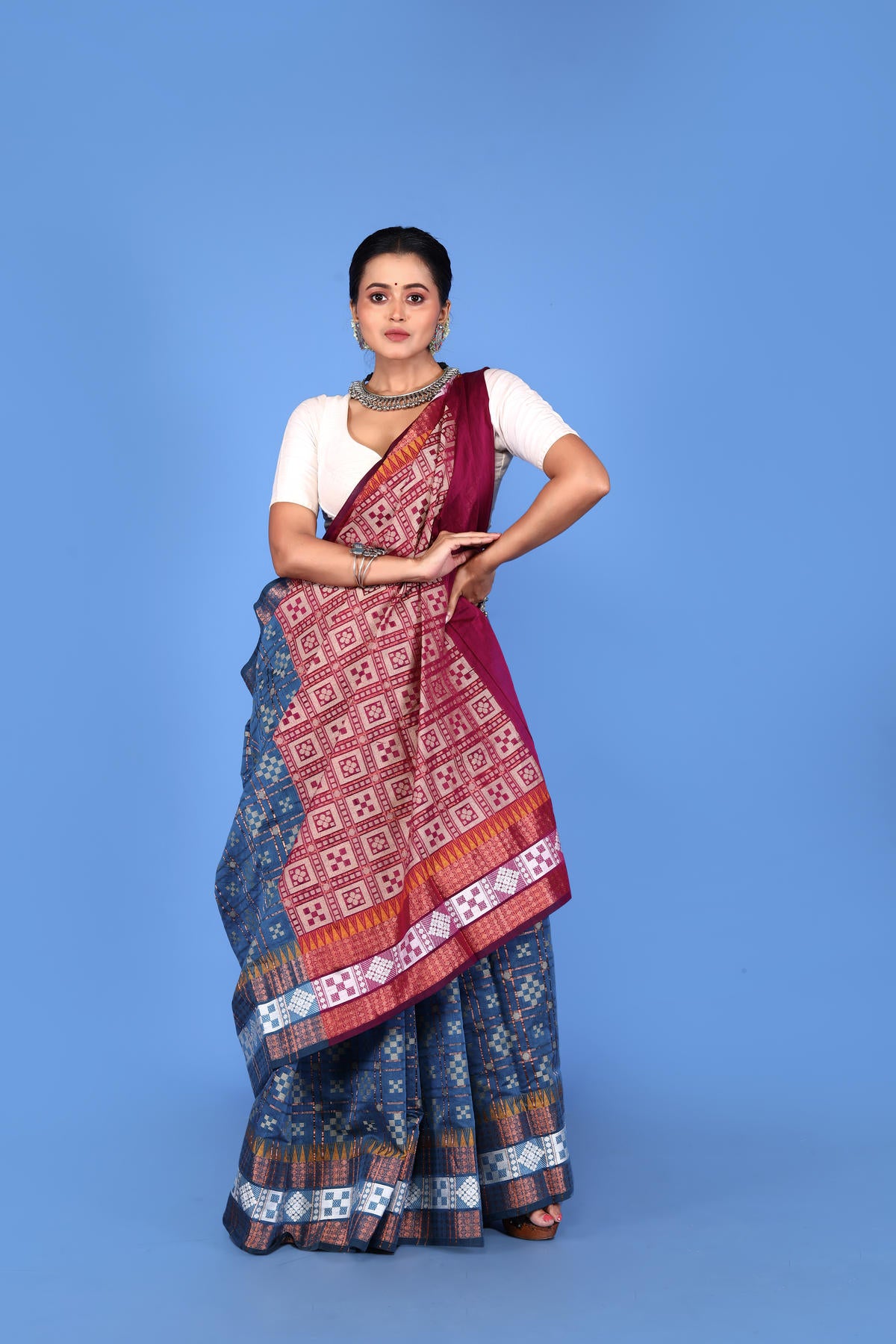 Viscose cotton Banarasi Saree