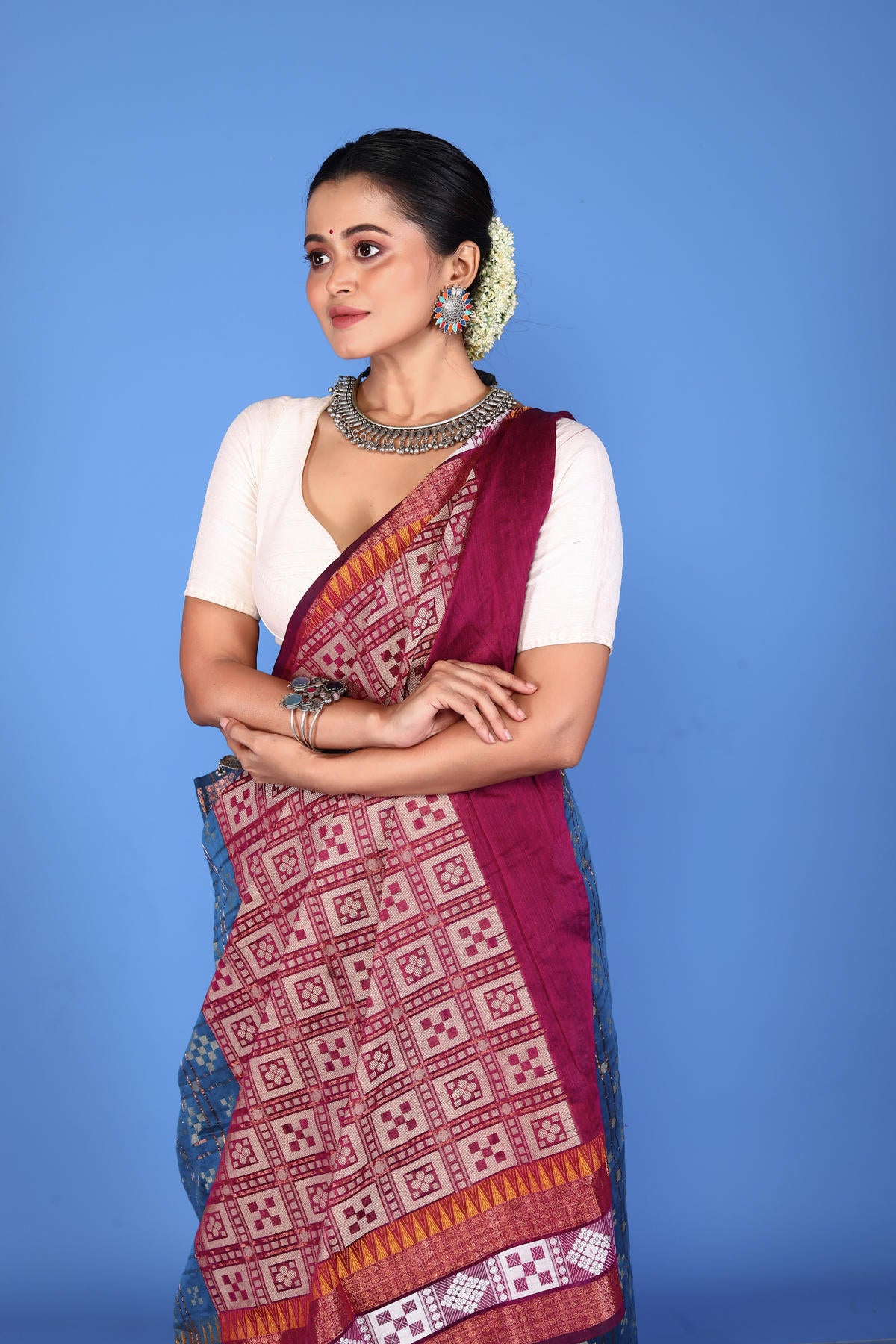 Viscose cotton Banarasi Saree