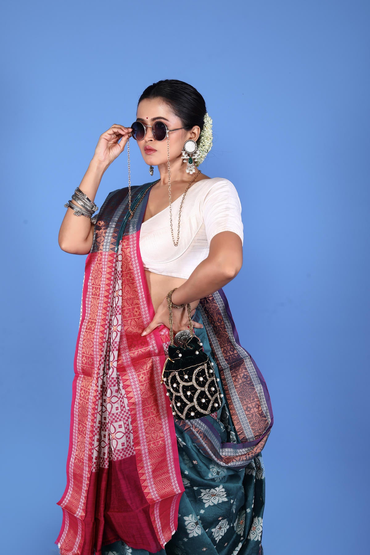Viscose cotton Banarasi Saree