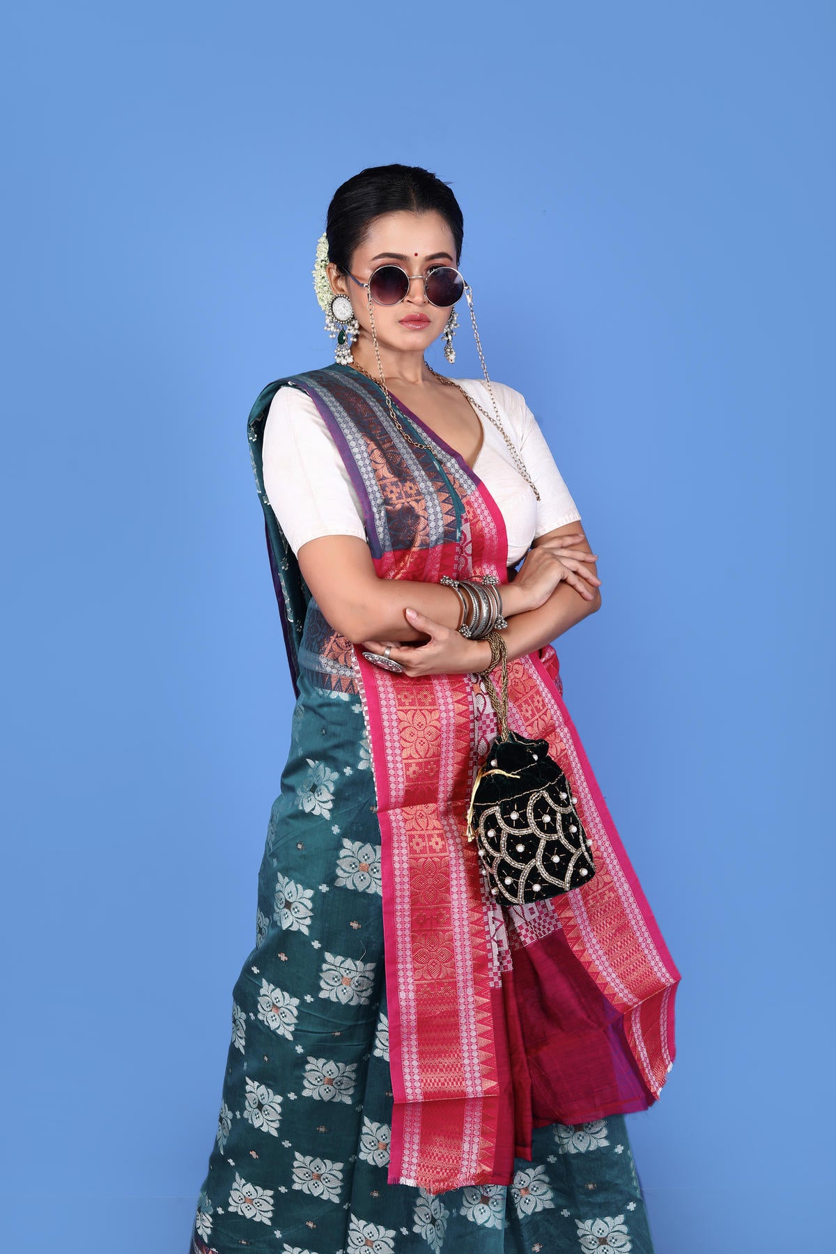 Viscose cotton Banarasi Saree