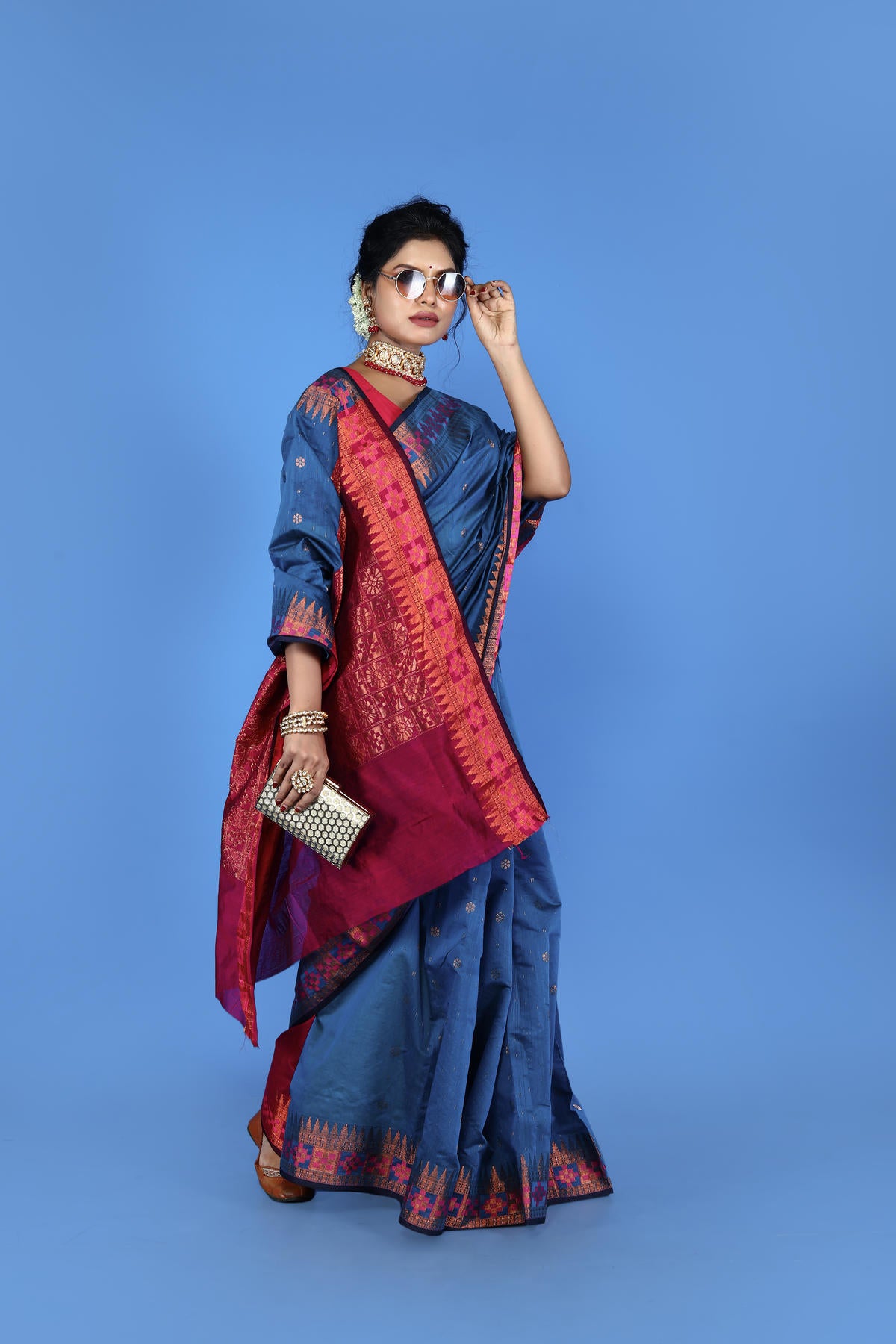 Viscose cotton Banarasi Saree