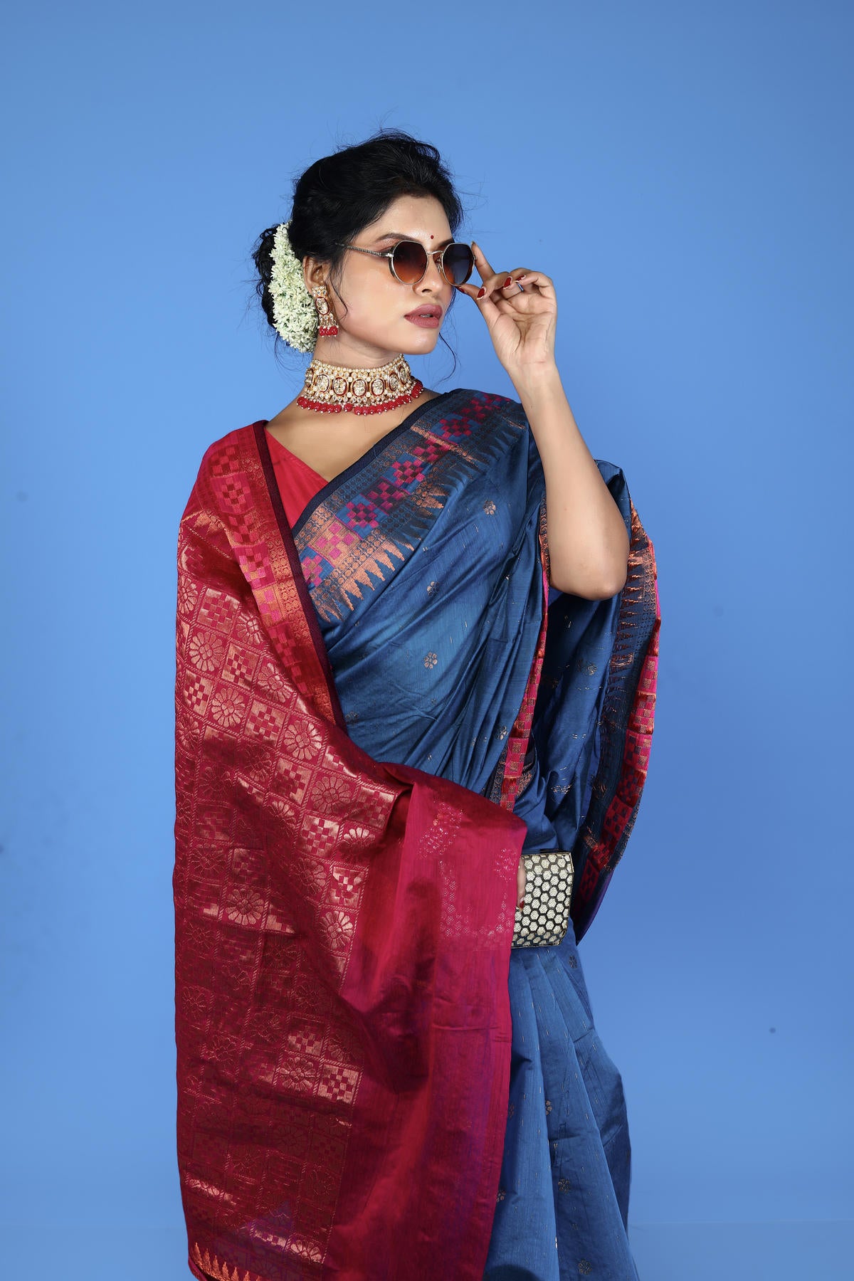 Viscose cotton Banarasi Saree