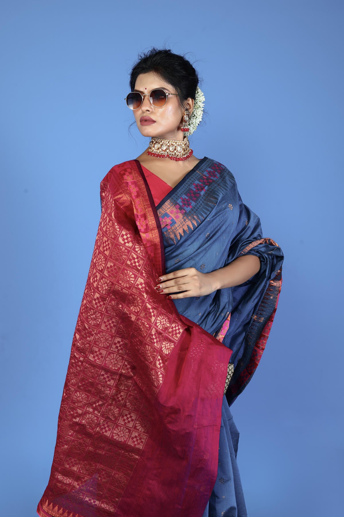 Viscose cotton Banarasi Saree