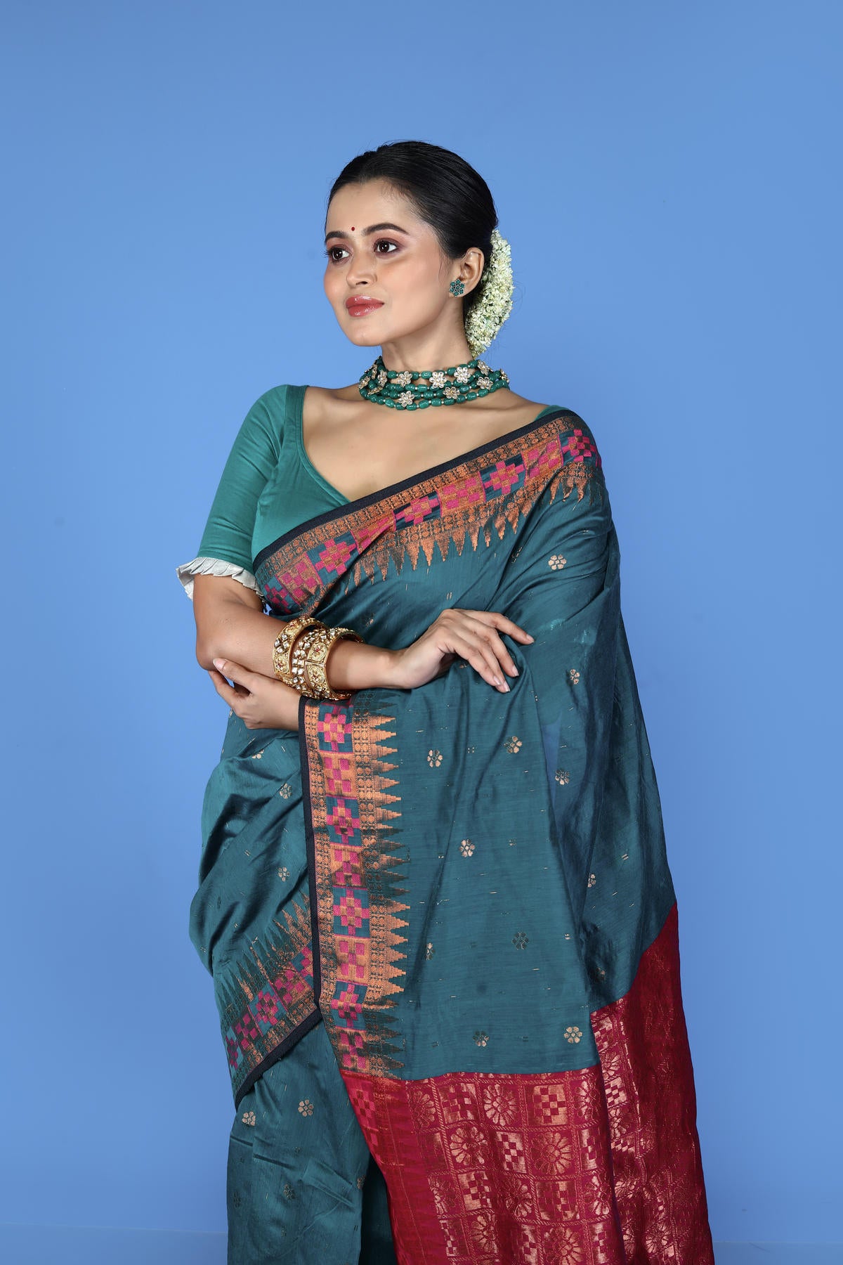 Viscose cotton Banarasi Saree