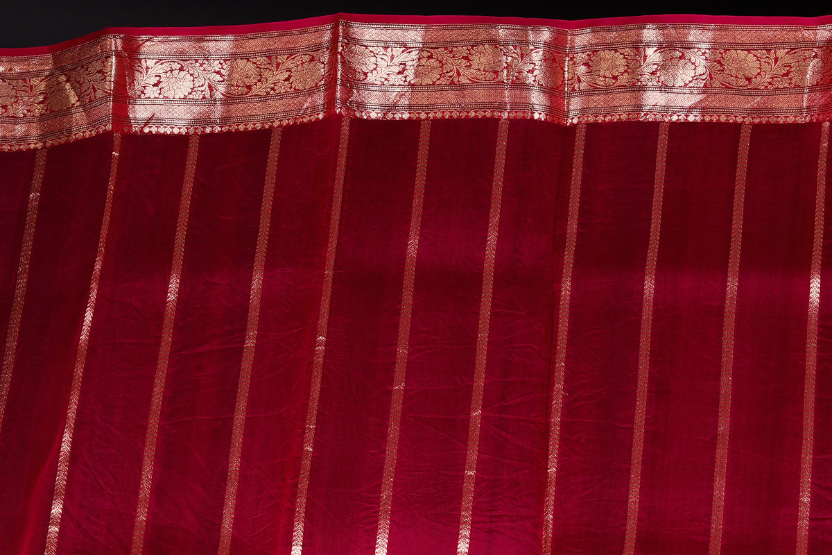 Pink Pure Tissue Silk Banarasi Handloom Saree with Zari work