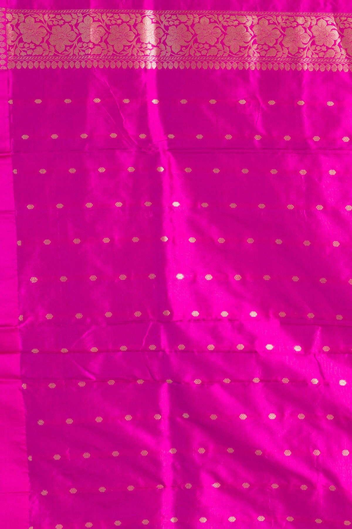 Pink Firoji Pure Katan Silk Banarasi Handloom Saree with Zari work