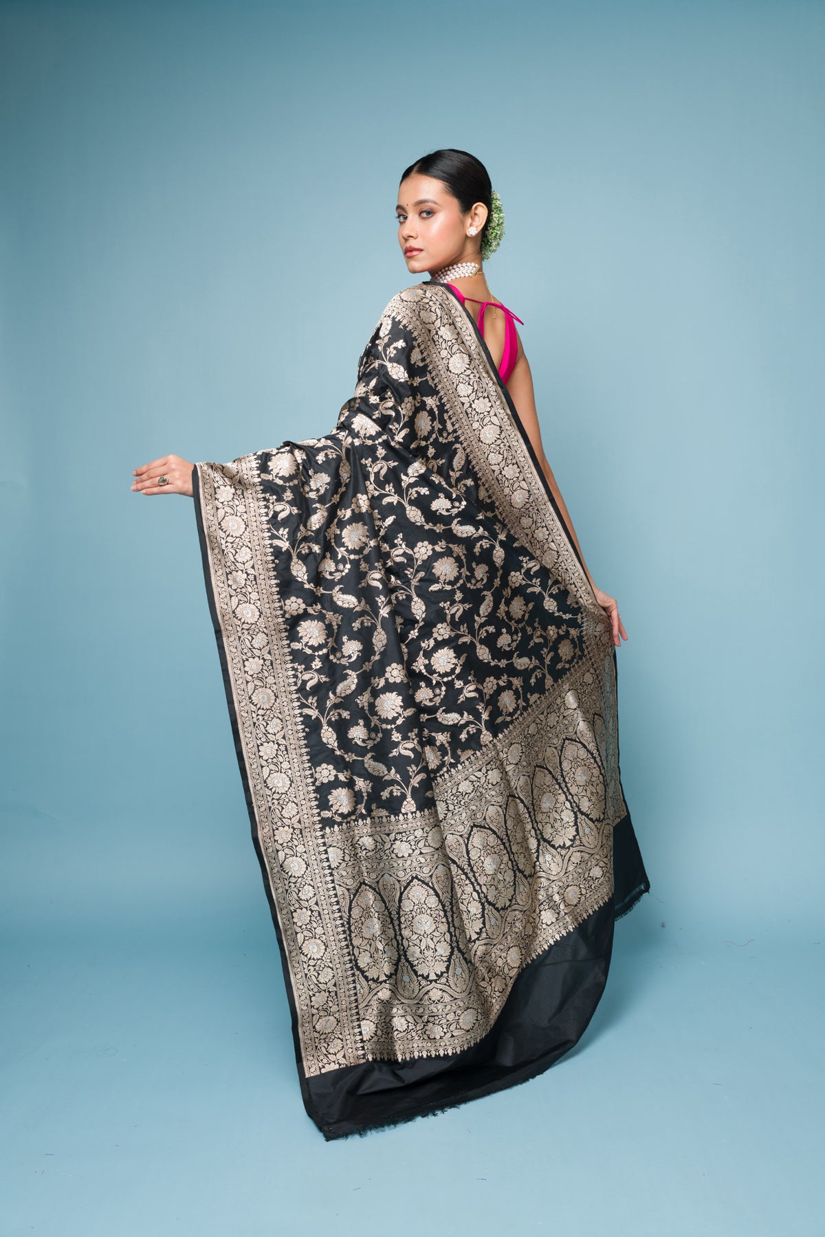Pure Katan Silk Banarasi Handloom Saree with Zari work