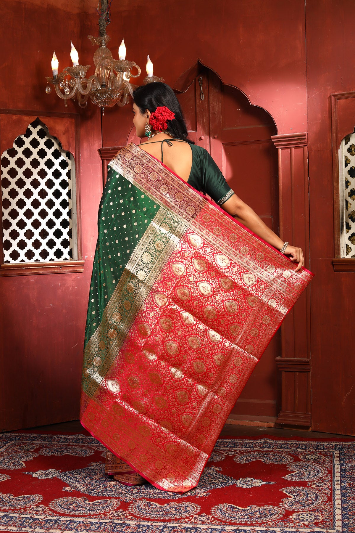 Semi Silk Banarasi Fancy Woven Saree