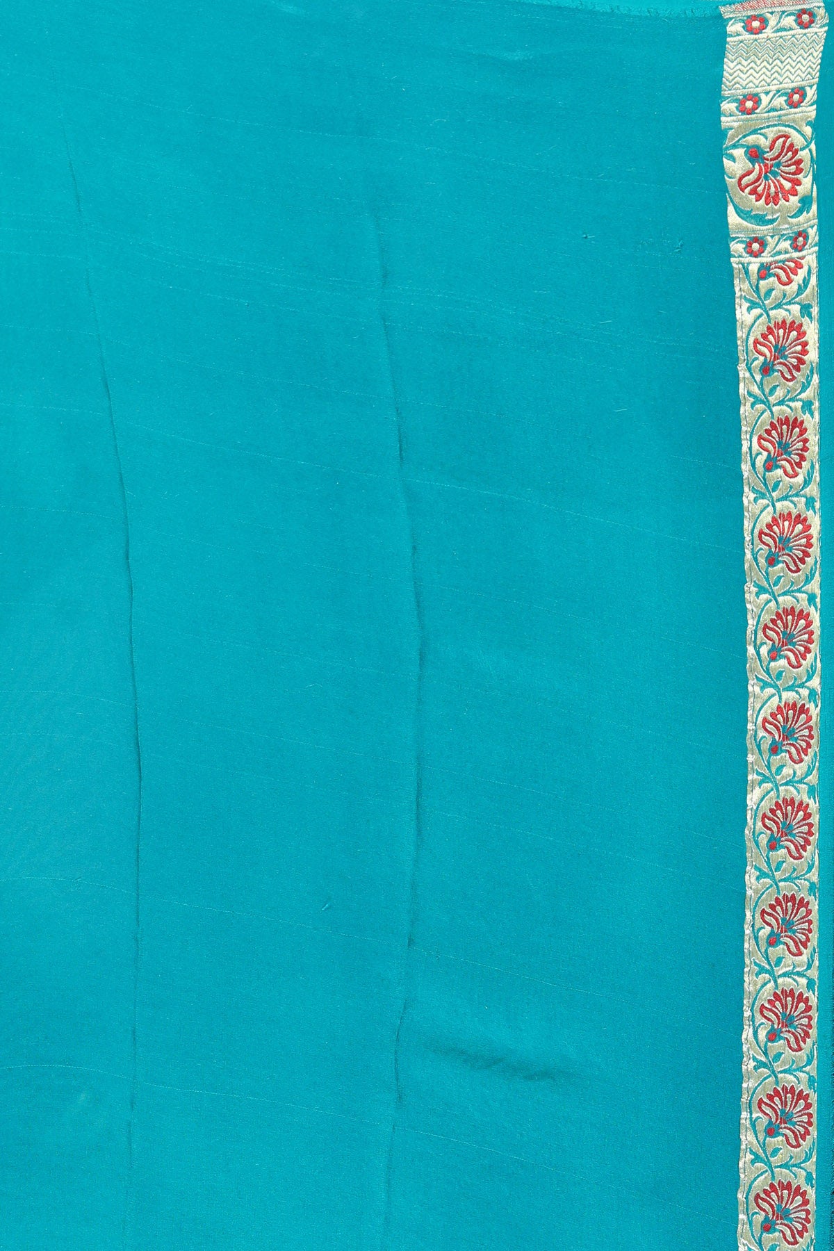 Tortoise Multicolor Pure Chiffon Silk Khaddi Georgette Banarasi Handloom Saree with Zari work