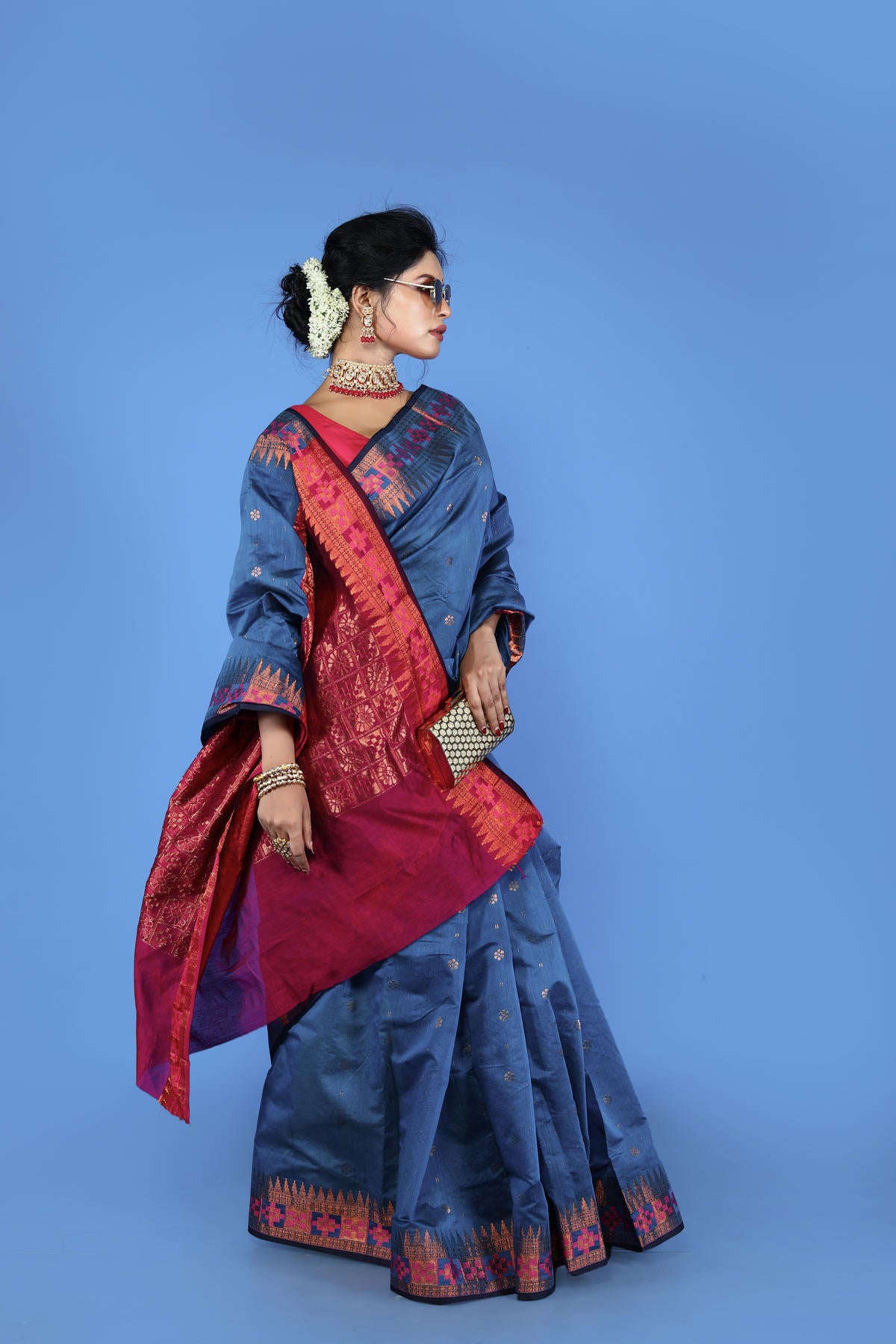 Viscose cotton Banarasi Saree