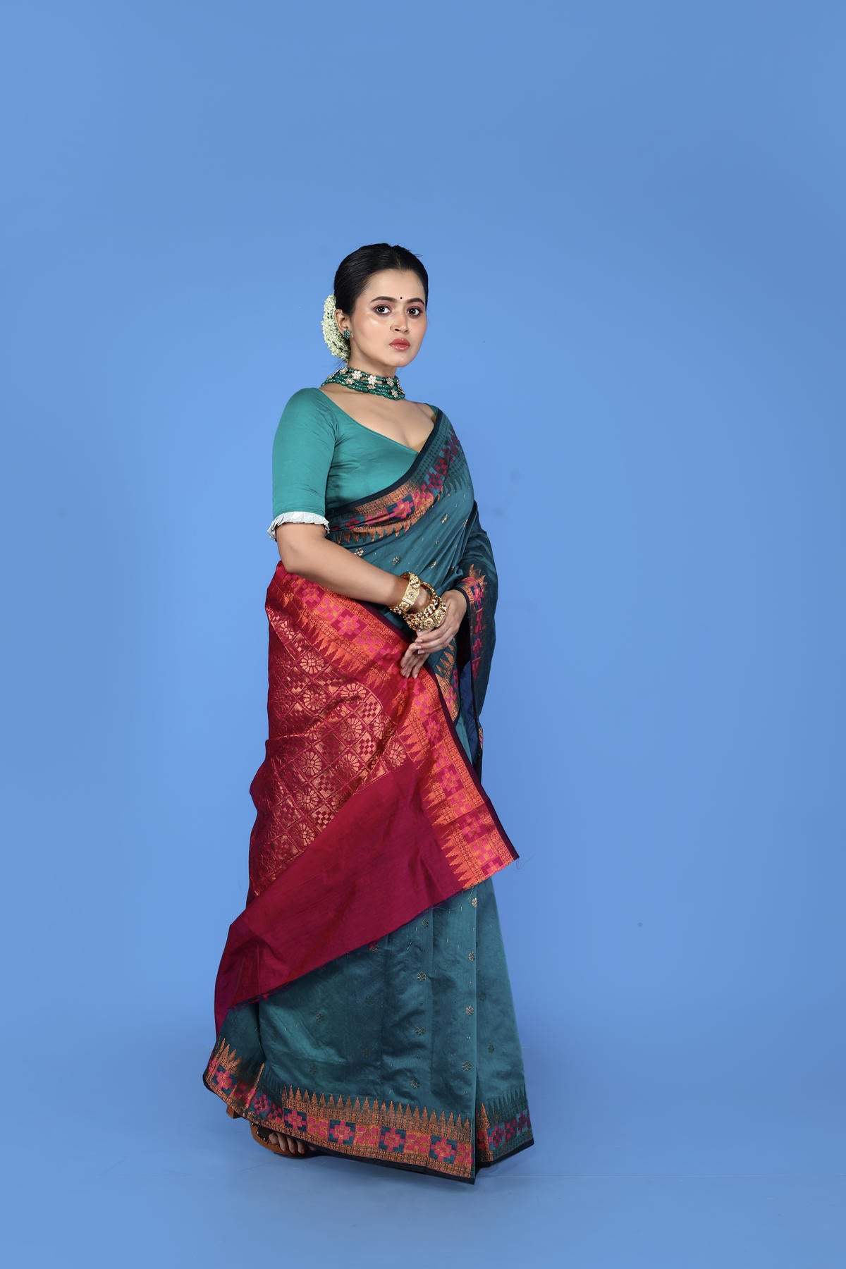 Viscose cotton Banarasi Saree